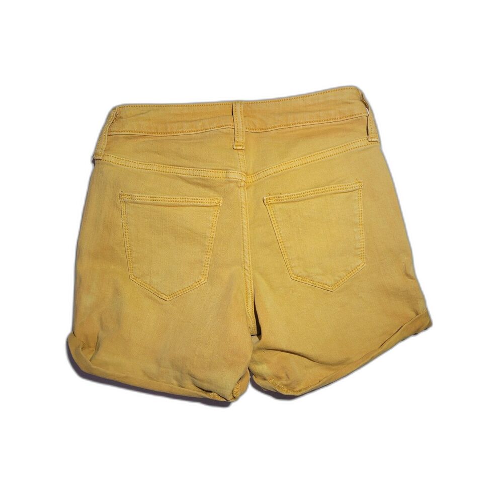 Universal Thread Women's Size 4 High-Rise Yellow Denim Shorts #-103
